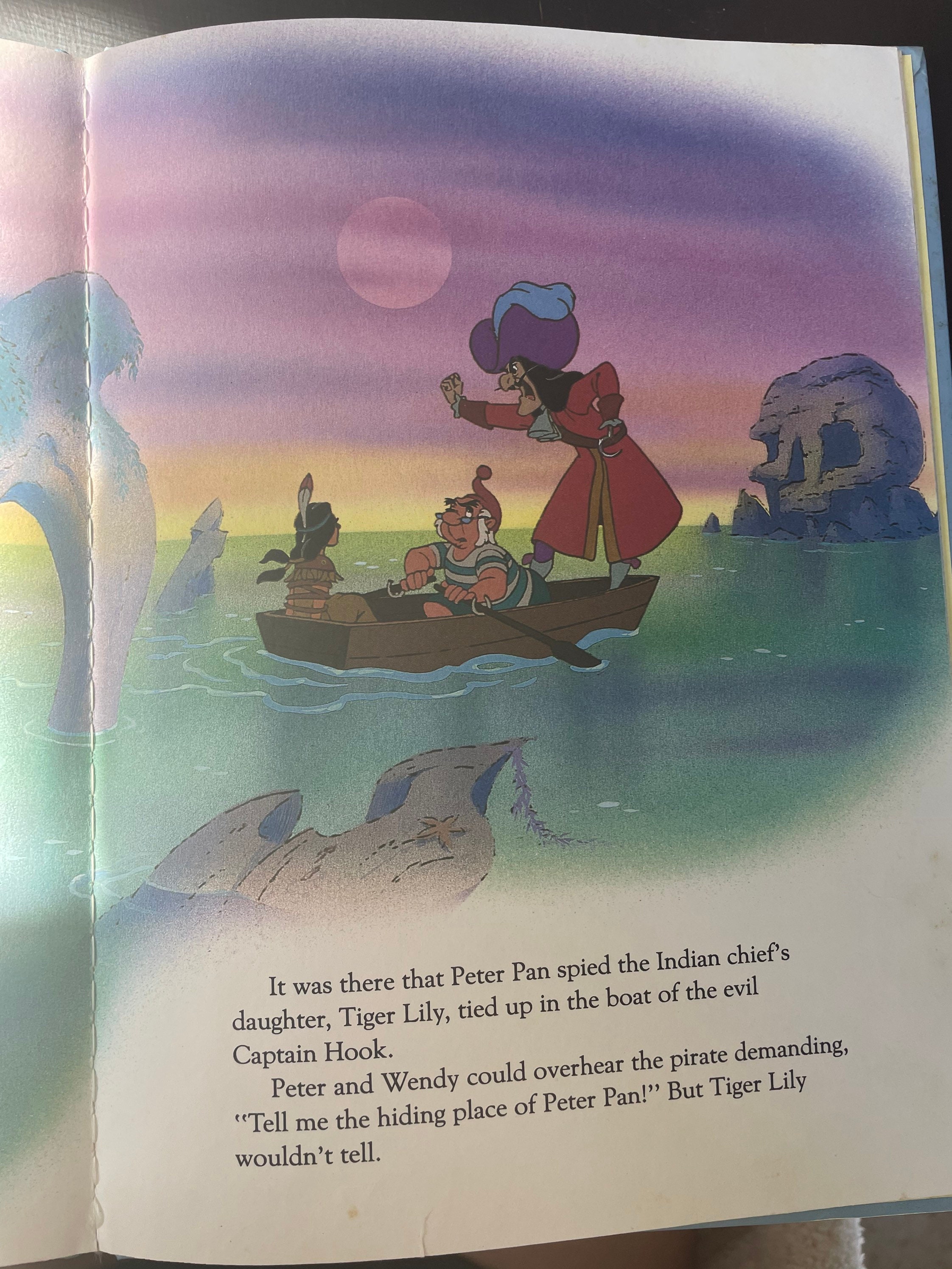 Peter Pan A Big Coloring Book, Walt Disney Golden Books 1989 Vtg