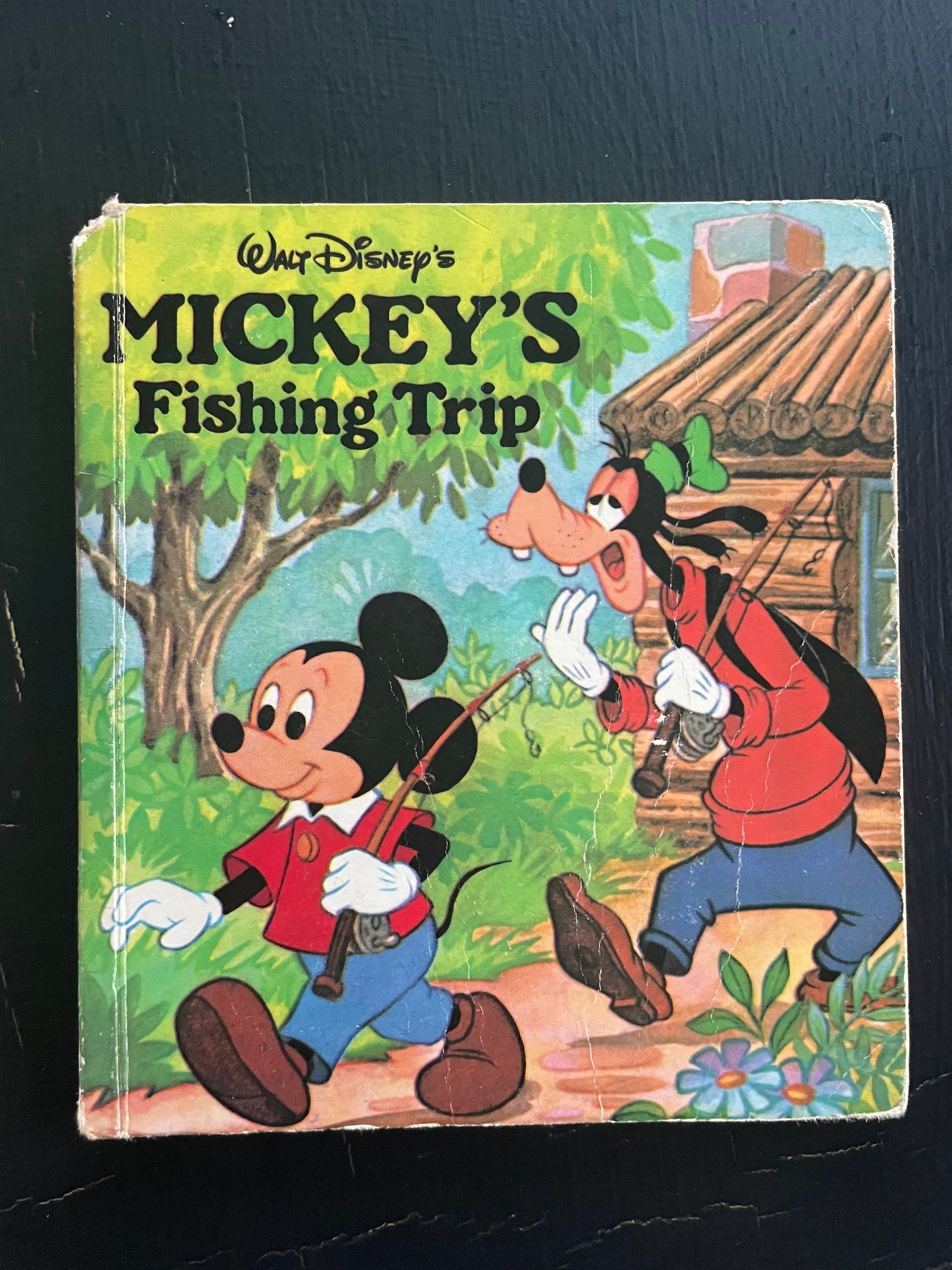 Walt Disneys Mickeys Fishing Trip Mini Pop-up Book/ Nostalgic Gift