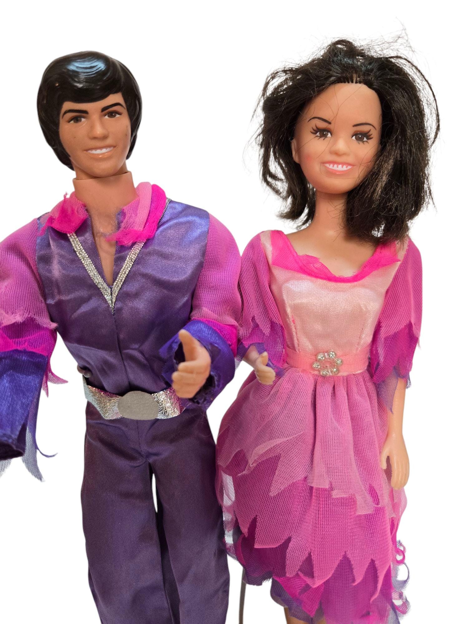 Donnie and Marie Osmond Doll Set With Extra Outfits/vintage 1970s