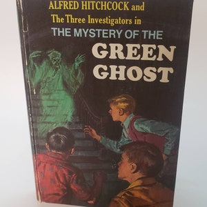 Alfred Hitchcock and the Three Investigators in The Mystery of the Green Ghost/Vintage 1965 The Three Investigators #4 Hardcover Book