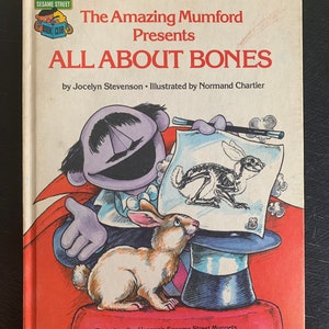 The Amazing Mumford Present All About Bone by Jocelyn Stevenson/ Sesame Street/ Sesame Street Book Club/ Vintage 1980/ Children’s Book