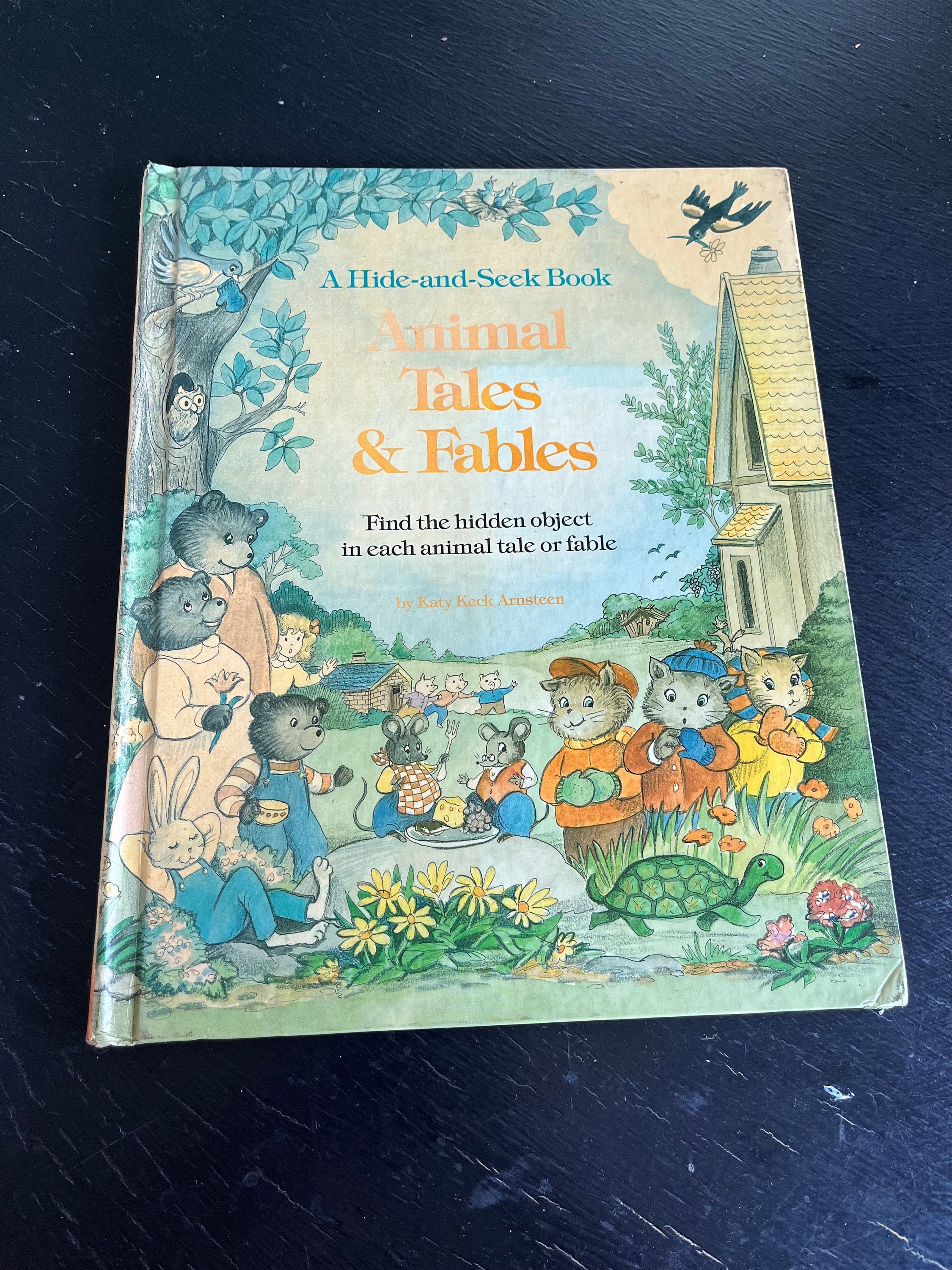Animal Tales & Fables/ Hide and Seek Book/ Vintage 1990
