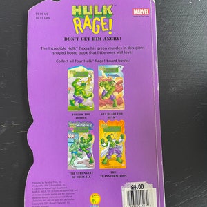 Hulk Rage Follow the Leader Marvel Board Book/ Nostalgic Gift/ Vintage 2002 image 2