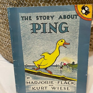 The Story About Ping by Marjorie Flack and Kurt Wiese Puffin Paperback Boom/ Nostalgic Gift/ Vintage 1977/ Children’s Book