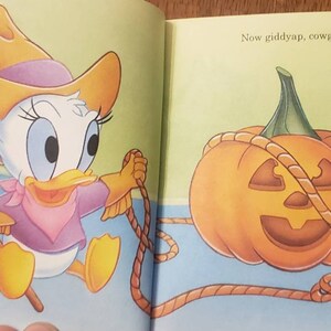 Disney Babies Happy Halloween/Vintage 1997 First Little Golden Book/Halloween Gift/Disney Babies/Mickey/Minnie/Daisy/Donald/Nostalgic Gift image 4