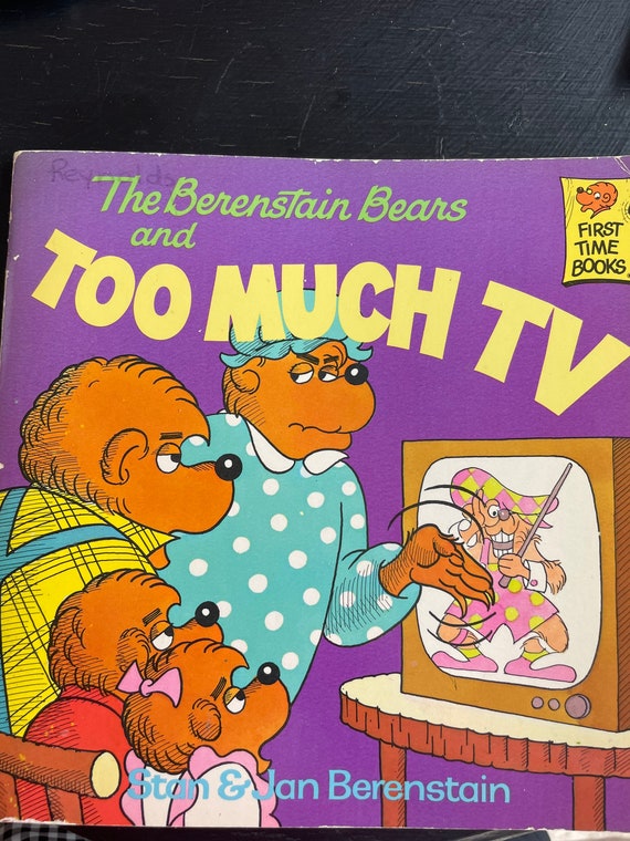 The Berenstain Bears and Too Much TV First Time Book/ - Etsy Australia