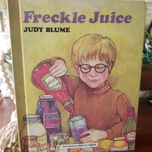 Freckle Juice by Judy Blume/vintage 1971 Weekly Reader Hardcover ...