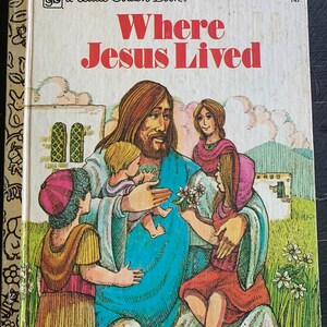Where Jesus Lived/ Vintage 1977 Little Golden Book/ Children’s Book/ Nostalgic Gift