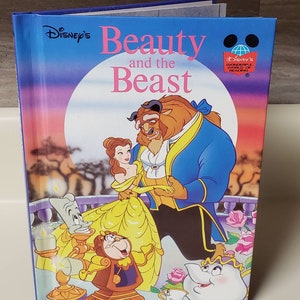 Disney&#39;s &quot;Beauty and the Beast&quot;/Disney&#39;s Wonderful World of Reading 1992/Disney Princess Belle/Nursery/Baby Shower Decor/Nostalgic Gift
