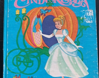 Walt Disney’s Cinderella Whitman Tell A Tale/ Vintage 1950s/ Children’s Book/ Nostalgic Gift