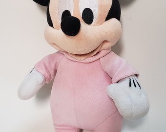 Disney Parks Babies Baby Minnie Mouse/Vintage 2000 10" Plush Pink/Baby Shower Gift/Nursery Decor/Nostalgic Gift