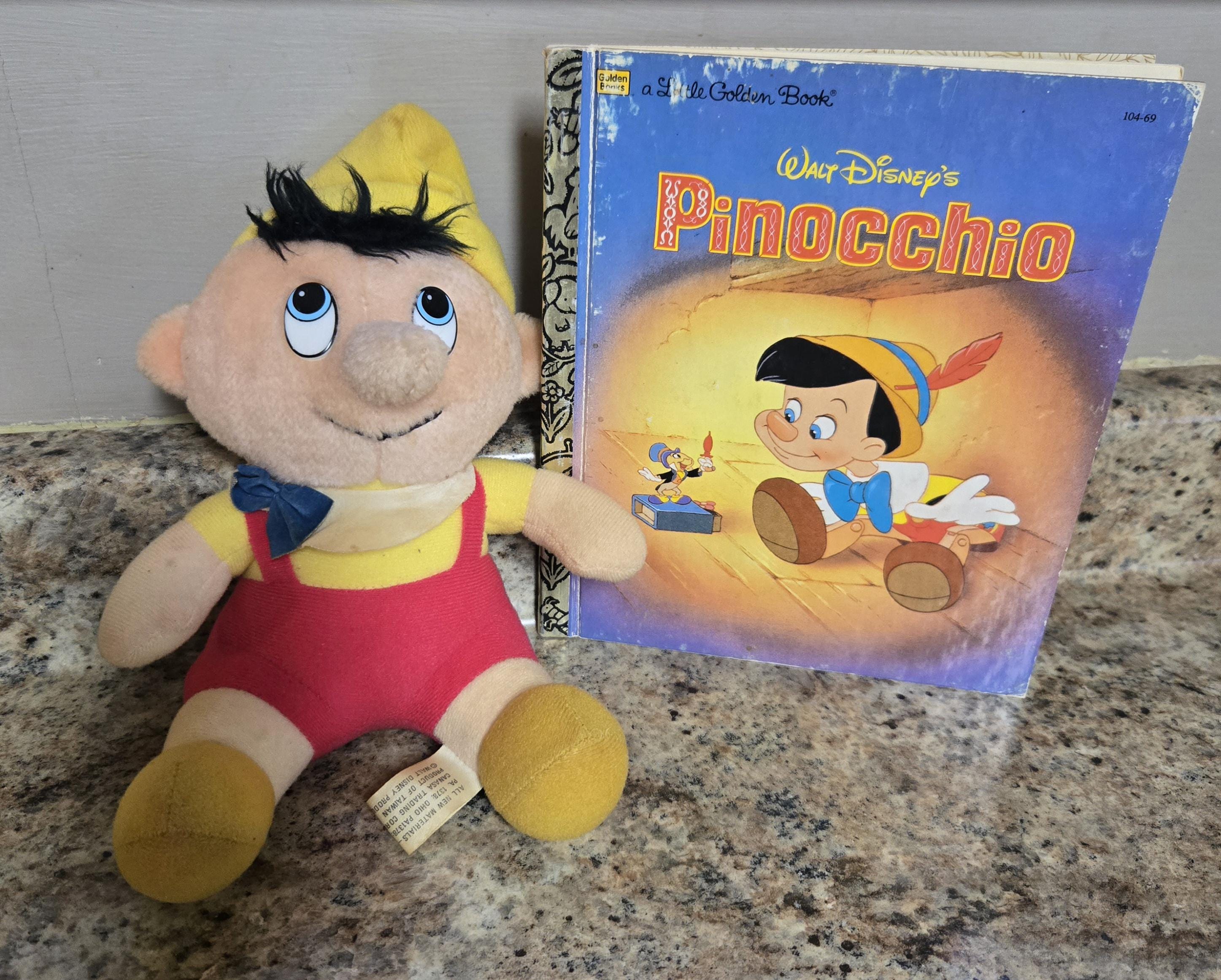 Walt Disney Pinocchio Plush With Little Golden Book/ Nostalgic