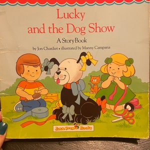 Fisher Price Lucky and the Dog Show Little People Paperback Book/ Nostalgic Gift/ Vintage 1987/ Children’s Book