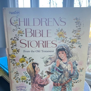 Children’s Bible Stories from the Old Testament Golden Hardcover Book/ Nostalgic Gift/ Vintage 1978/ Children’s Book