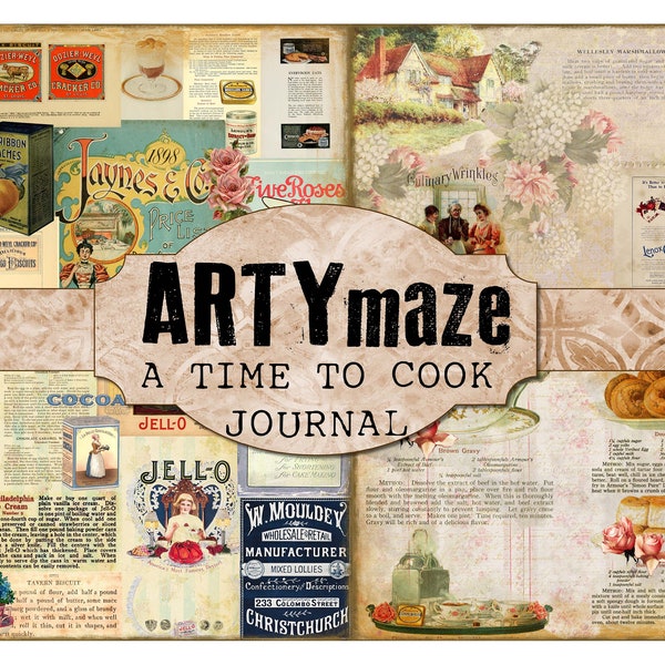A TIME to COOK full size Journal Kit INSTANT Download