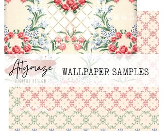 WALLPAPER SAMPLES  For Tearing/collage set 1