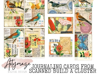 JOURNALING CARDS SCANNED from the Build a Cluster kit