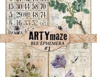 Tarjetas/efímeras de DIARIO TEMÁTICO DE ABEJAS
