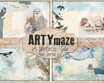 A WINTER'S TALE full size Journal Kit INSTANT Download