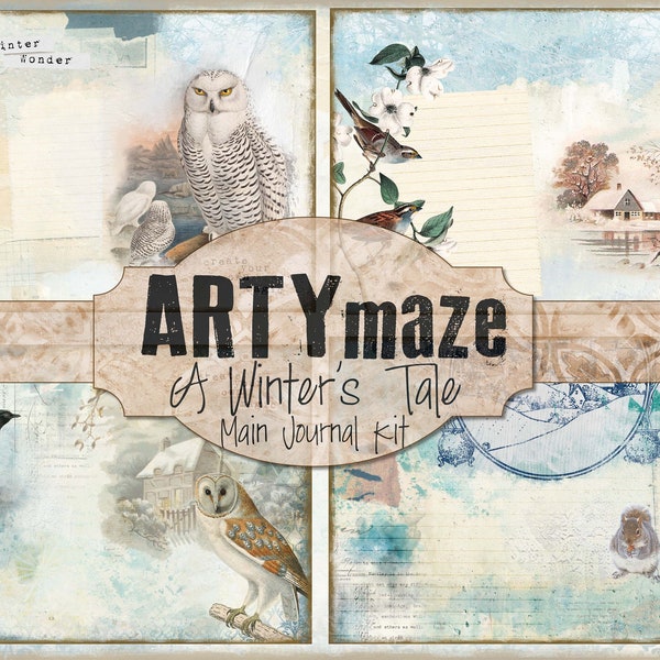 A WINTER'S TALE full size Journal Kit INSTANT Download