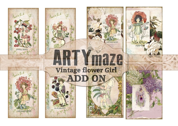 Flower Girl Altered Art Journal SALE