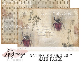 NATURE & ENTOMOLOGY Printable Journal Pages PLUS Bonus