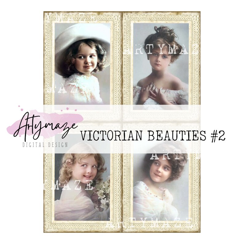 VICTORIAN BEAUTIES 2 JOURNALING cards image 5