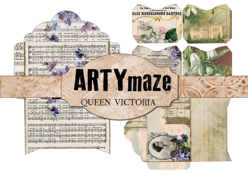 QUEEN VICTORIA Digital journal *instant download