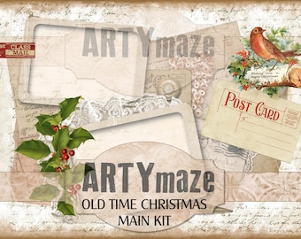 Artymaze OLD TIME CHRISTMAS Printable Journal Kit A4 sofortiger Download
