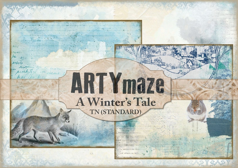 Printable A Winter's Tale TRAVEL Notebook Ideal for | Etsy