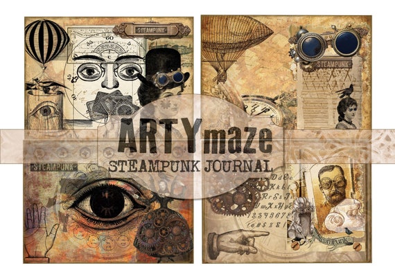 STEAMPUNK Themed Digital journal