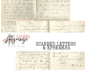 LETTERS & EPHEMERA #1 12 pages From My personal collection