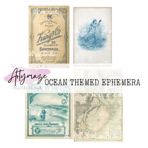 OCEAN THEMED EPHEMERA