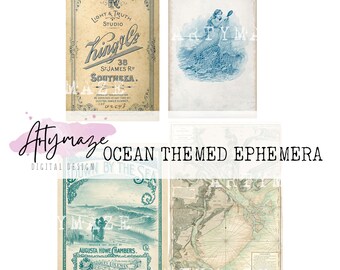 OCEAN THEMED EPHEMERA