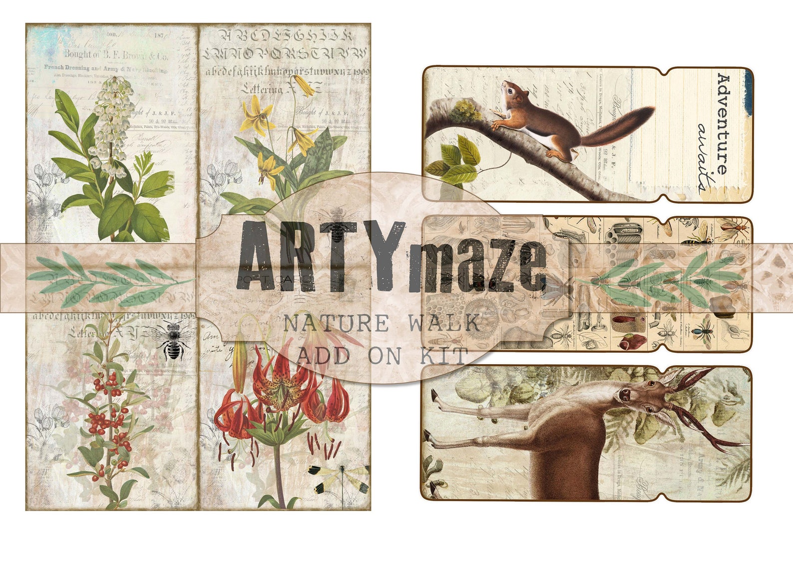 NATURE WALK Journal ADD on Instant Download Etsy UK