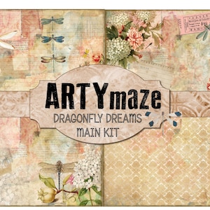 DRAGONFLY DREAMS full size Journal Kit INSTANT Download