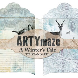 Printable A Winter's Tale TRAVEL Notebook Ideal for an INSERT. Printed ...