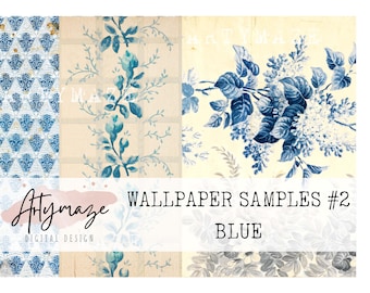 WALLPAPER SAMPLES  For Tearing/collage set 2 Plus BONUS In Portrait.