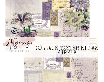 COLLAGE TASTER Pages #2   PURPLE