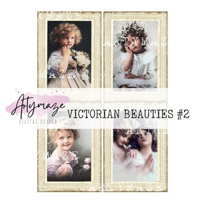 BELEZAS VICTORIANAS 2 cartões de DIÁRIO