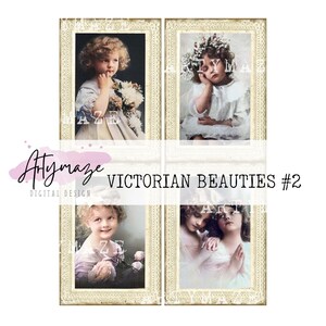 VICTORIAN BEAUTIES 2 JOURNALING cards image 1