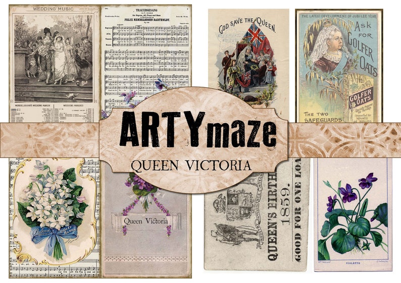 QUEEN VICTORIA Digital journal *instant download
