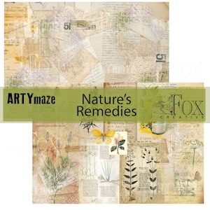 NATURE'S REMEDIES Digital Junk Journal COLAB20 01