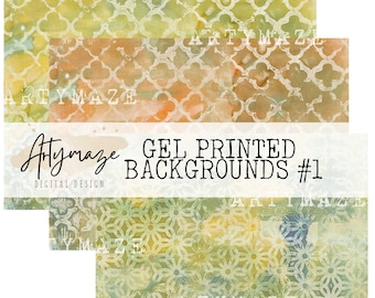 GEL PRINTED Backgrounds #1