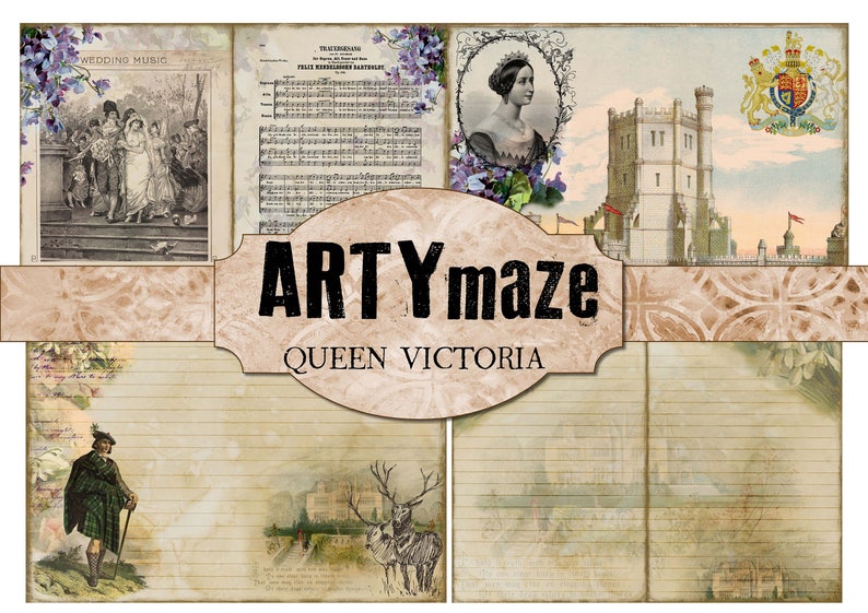 QUEEN VICTORIA Digital journal *instant download