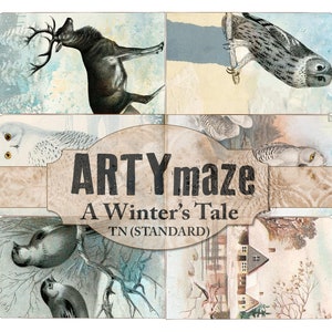 Printable A Winter's Tale TRAVEL Notebook Ideal for an INSERT. Printed ...