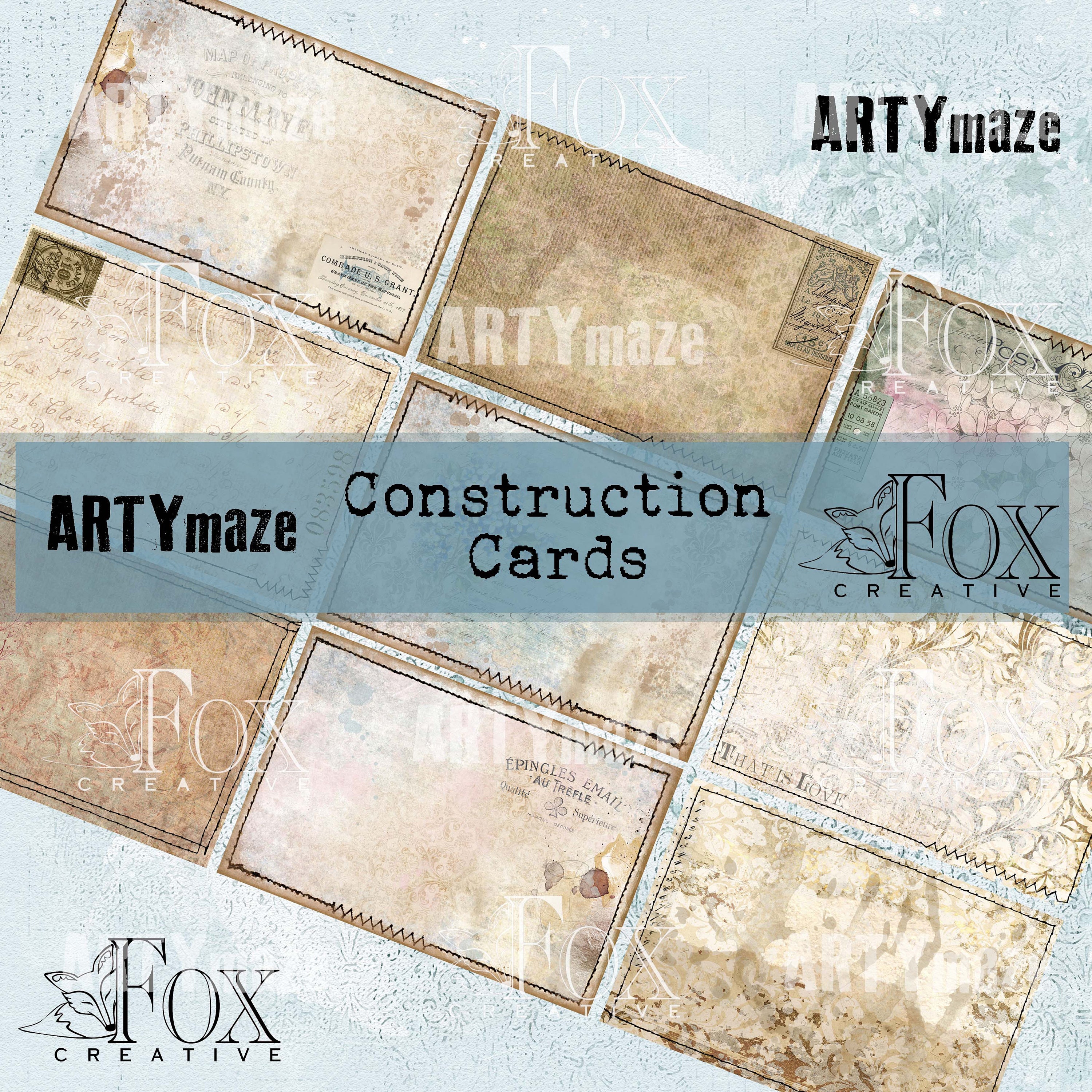 Construction Cards Digital Journal Kit COLAB20 03 - Etsy