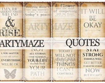 QUOTE Journaling CARDS & TAGS