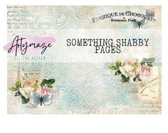 SOMETHING SHABBY Printable Journal pages & FREE Tone on Tone kit