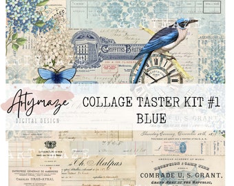 COLLAGE TASTER Pages #1   BLUE